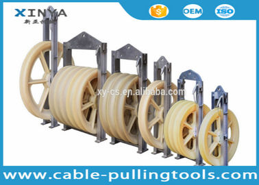 660mm Diameter Bundled Conductor Pulley Stringing Pulley Block With Nylon Wheel