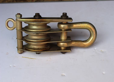 खरीदें Tower Erection Tools 20KN Three Sheave Steel Block And Tackle Pulley online manufacture