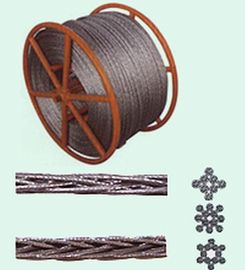 खरीदें High Flexibility Anti twist Wire Rope Overhead Line polit Rope 12 strands online manufacture