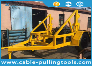 खरीदें 3T - 10T Heavy duty suspension cable drum reel carrier trailer for cable pulling online manufacture