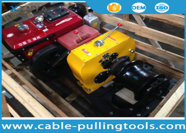 खरीदें Steel 8T Diesel Power Cable Winch Puller For Overhead Line Transmission online manufacture