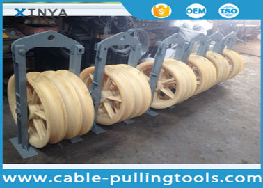 खरीदें Transmission Line Stringing Tools 3 Wheel Nylon Stringing Pulley Block for Twin Bundled Conductor online manufacture