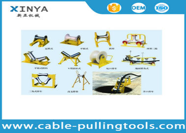 खरीदें Different Types Underground Cable Pulling Roller Cable Pulley With Aluminum / Nylon Wheel online manufacture