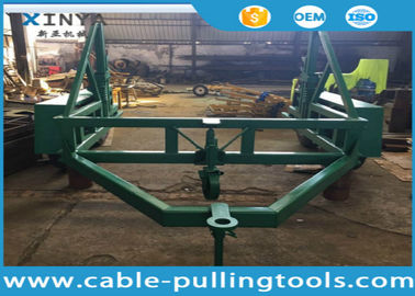 खरीदें 12 Ton Load Capacity Underground Cable Tools Cable Drum Carrier With Surface Treatment Spray Paint online manufacture