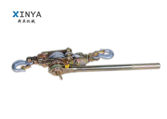 खरीदें 2 Ton Rated Load Ratchet Cable Puller with Corrosion Resistant Steel and 360º Handle Movement for Construction Tensioning online manufacture