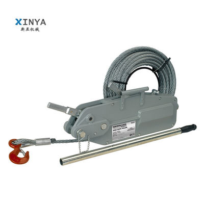 खरीदें 20 Meters Long Steel Wire Rope Manual Hoist Winch with 0.8-5.4T Capacity for Power Construction online manufacture
