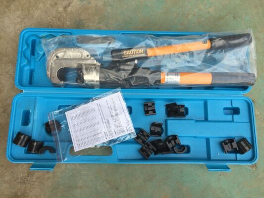 खरीदें मैन्युअल पंप ऑपरेशन के लिए 180° घुमावदार सिर और त्वरित-परिवर्तन मोल्ड के साथ 12 टन हाइड्रोलिक केबल क्रिमर online manufacture