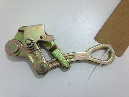 खरीदें 4-22 मिमी के तार रस्सियों के लिए एंटी स्लिप सेरेटेड जबड़े के साथ भारी शुल्क 2-टन केबल खींचने वाला क्लैंप online manufacture