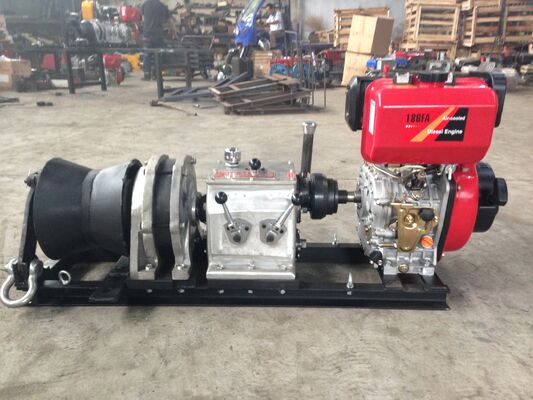 खरीदें 5 Ton Capacity Diesel-Powered Cable Winch Puller with High-Speed Operation for Transmission Line Installation online manufacture