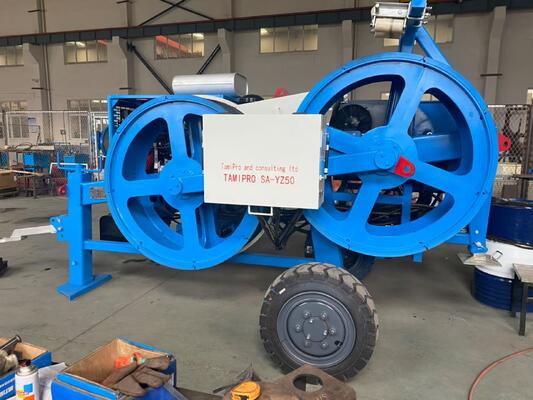 खरीदें 40KN Hydraulic Conductor Tensioner with 5-Groove Design for Efficient Cable Stringing online manufacture