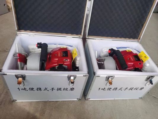 पोर्टेबल 1 टन गैस चालित खींचने वाली वेंच मशीन