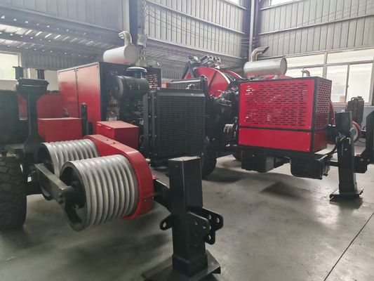 SA-YQ60 60KN स्ट्रिंग कंडक्टर के लिए डीजल इंजन के साथ हाइड्रोलिक केबल खींचनेवाला
