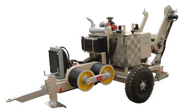 220 केवी ट्रांसमिशन लाइन के लिए डीजल इंजन के साथ 40 केएन अधिकतम लाइनपॉल हाइड्रोलिक केबल खींचनेवाला