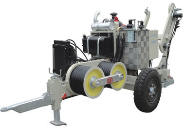 डीजल इंजन के साथ इलेक्ट्रिक स्ट्रिंग निर्माण SA-YQ60 60KN हाइड्रोलिक केबल पुलर