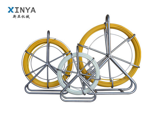 4 मिमी व्यास 150 मीटर लंबाई फाइबरग्लास प्रबलित प्लास्टिक के साथ भूमिगत केबल खींचने के लिए फाइबरग्लास डक्ट रॉडर