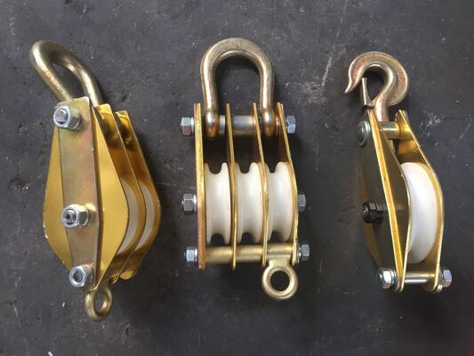 एल्यूमीनियम मिश्र धातु स्नैच ब्लॉक वायर रोप पुली, नायलॉन व्हील और साइड-ओपनिंग डिज़ाइन के साथ, भारी-भरकम उठाने के लिए