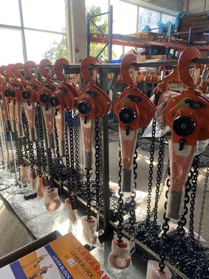 1.5 मीटर मैनुअल लीवर चेन लिफ्ट 1 टन क्षमता भारी शुल्क औद्योगिक रिगिंग के लिए हाथ खींच उठाने उपकरण